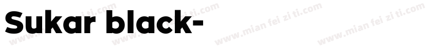 Sukar black字体转换